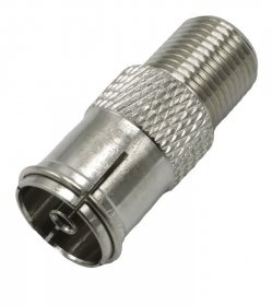 Fuba Coaxial Adaptor - Ovz 065 Ovz 065 Adaptor F-socket - Iec-socket, Straight