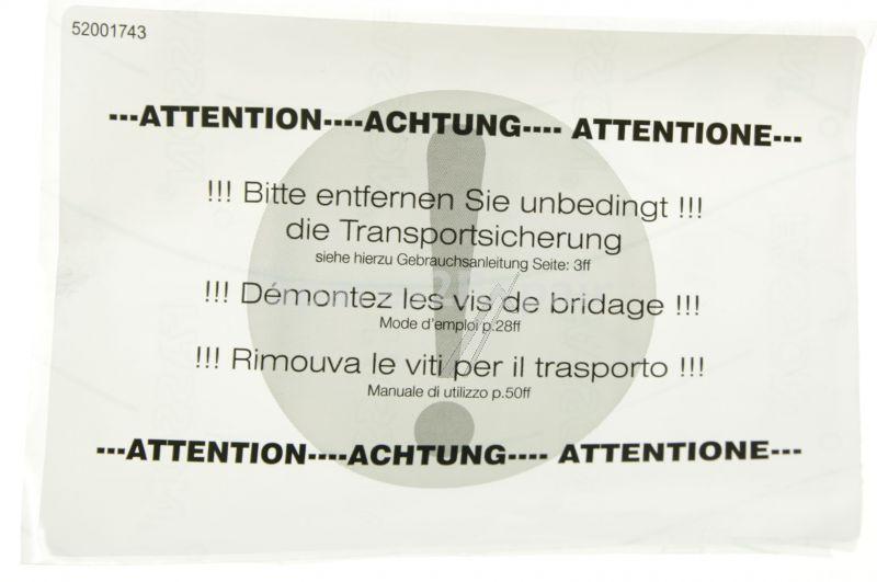 Screw - 52001743 Screw Label [Vestel]