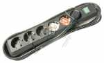 Brennenstuhl 6 Way Socket Outlet Switch - Eco-line 6 Way Socket Outlet Switch, Black, 3m