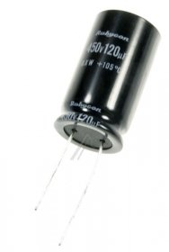 Rubycon 450v Radial Electrolytic 105 D - 120uf 450v Elko Radial 105° 18x31,5mm rohs - 450QXW120MEFC18X31.5
