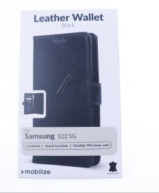 Mobilize Leather Bag Gsm - 28480 Mobilize Leather Wallet Samsung Galaxy S22 5g Black