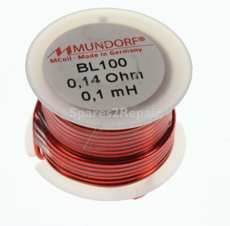 Mundorf Coil - 0,1mh-0,14r Mcoil Air-coil, Baked Varnish, 1mm Wire, 30x20mm