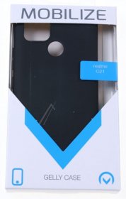 Mobilize Leather Bag Gsm - 27105 Mobilize Rubber Gelly Case Realme C21 Matt Black
