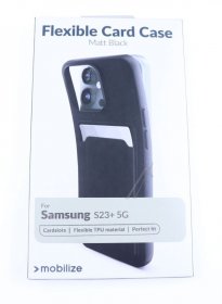 Mobilize Leather Bag Gsm - 28574 Mobilize Rubber Gelly Case With Card Compartment Samsung Galaxy S23+ 5g Matt Black