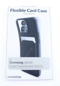 Mobilize Leather Bag Gsm - 28573 Mobilize Rubber Gelly Case With Card Slot Samsung Galaxy S23 5g Matte Black