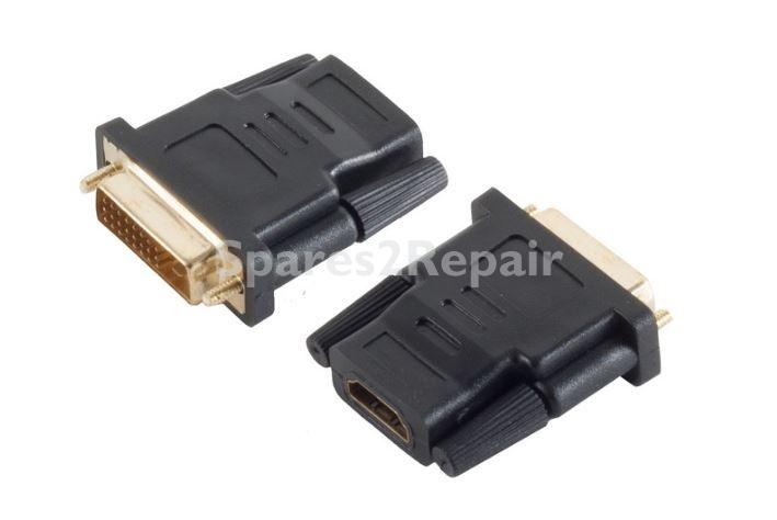 Com Hdmi-plug/dvi-jack - Hdmi Connector 19 Pin - Dvi-d Connector 24+1 Pin Angle Adapter