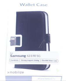 Mobilize Leather Bag Gsm - 29479 Mobilize Classic Gelly Wallet Book Case Samsung Galaxy S23 Fe 5g Black