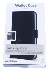 Mobilize Leather Bag Gsm - 29324 Mobilize Classic Gelly Wallet Book Case Samsung Galaxy A35 5g Black