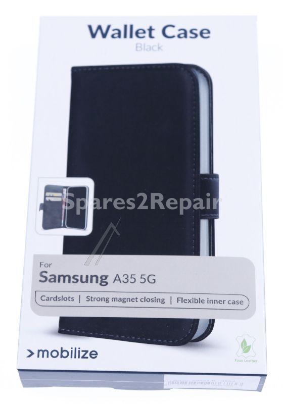Mobilize Leather Bag Gsm - 29324 Mobilize Classic Gelly Wallet Book Case Samsung Galaxy A35 5g Black
