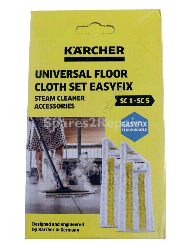 Karcher Workshop Service Aids - 2 863-339 0 Microfibress Universal Mops For Easy Fix Floor Nozzle (2 Pcs )