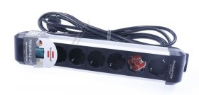 Brennenstuhl 6 Way Socket Outlet Switch - Premium-alu-line Steckdosenleiste 6-fach - Steckerleiste Aus Hochwertigem Aluminium