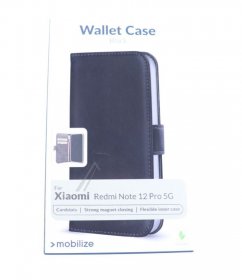 Mobilize Leather Bag Gsm - 28823 Mobilize Classic Gelly Wallet Book Case Xiaomi Redmi Note 12 Pro 5g Black