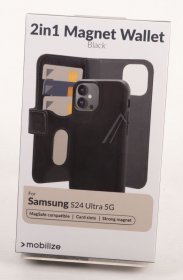 Mobilize Leather Bag Gsm - 29284 Mobilize 2in1 Magsafe-compatible Gelly Wallet Case Samsung Galaxy S24 Ultra 5g Black
