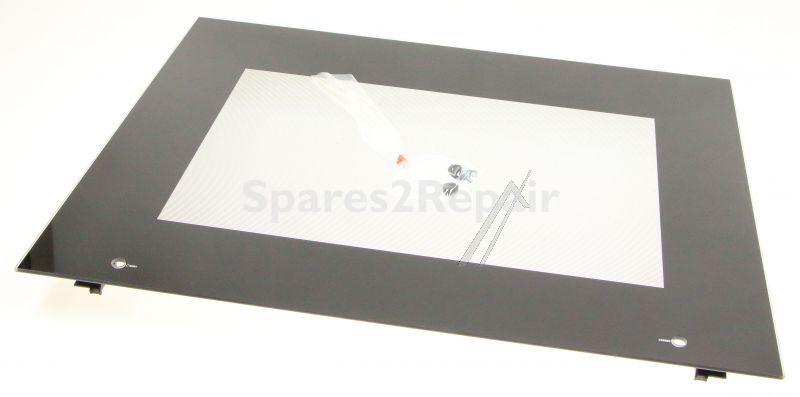 Oven outer Door - 00776123 Front Glass Panel 60cm Black [Bosch Siemens]