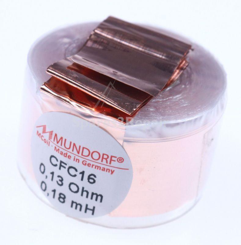 Mundorf Coil - 0 18mh-0 13r Mcoil Air-foil-coil Ofc-cu 17x0 07mm 38x24mm