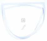 Refrigerator Door Seal - 43008690 Door Seal - Refrigerator 1 39 201102-105 [Candy Hoover]