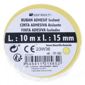 Inotech Insulation Tape - Insulation Tape Electrical Insulating Tape 15mm X 10m - Yellow - 121565