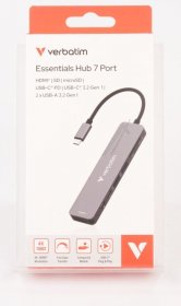 Verbatim Hub-usb - 32158 Usb-c Essentials Multiport Hub 7 Port