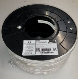 Fuba Coaxial Cable Ring - Kke522 Twin-mid-iko Coaxial Cable White 100m Spool According To Fire Class E - 29201218