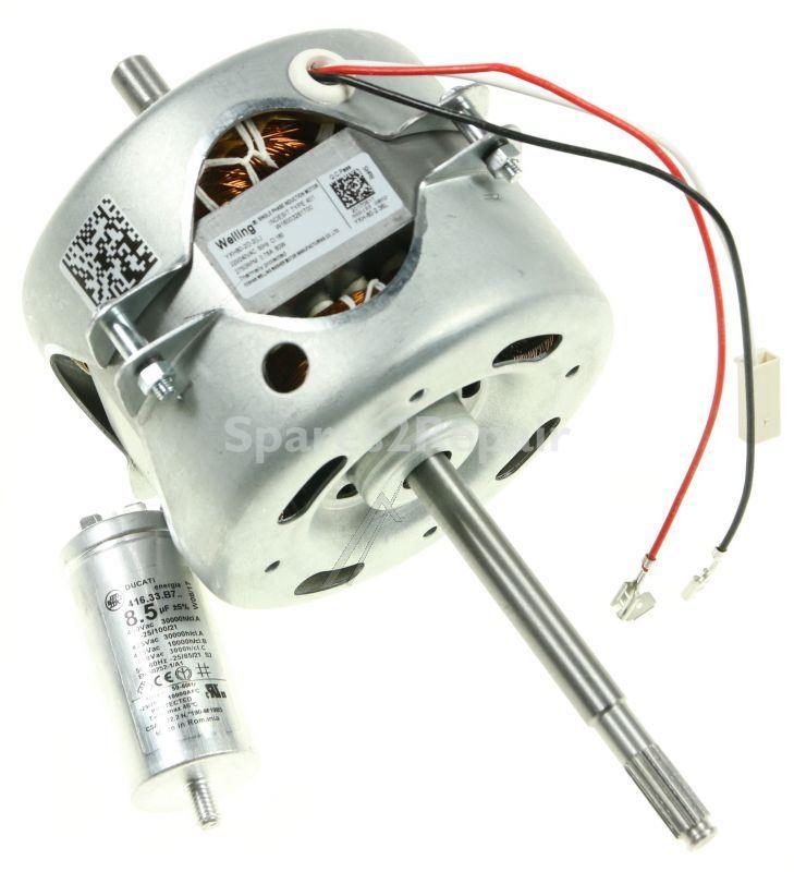 Motor - C00303424 482000023453 Motor 381-383 And 8 5µf Cap Kit [Whirlpool Indesit]