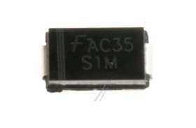 Fairchild Smd Diode - 1000v-1a S1m Diode Smd 1 0a 1000v Equivalent To 1n4007 Type: S1m