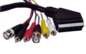 Compatible Scart Plug-bnc Plug - Scart Scart Plug-2xbnc Plug-4xphono Plug