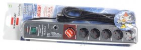 Brennenstuhl Overvoltage Protection Trailing Socket 6-way - Secure-tec 19.500a Überspannungsschutz-automatiksteckdosenleiste 6-fach Anthra