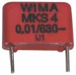 Wima Mks4 Pulse Capacitor - 0 01uf-630v Mks4-capacitor Rm=10mm -rohs-compliant