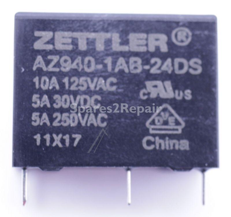 Zettler Pcb Relay To 6v - 24vdc 10a-400vac Relais, 1 Schliesser