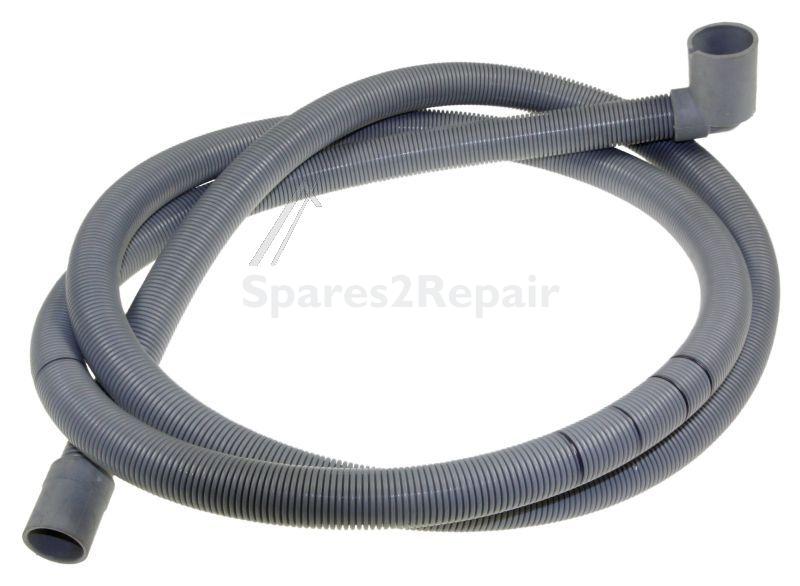 Panasonic Angeled Outlet Pipe - 42074837 Drain Hose-long-grey