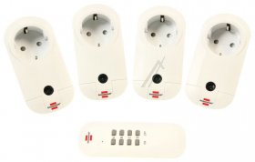 Brennenstuhl Rc Radio Power Outlet - Rcce14001 Comfort Funkschalt-set 4x Ip20