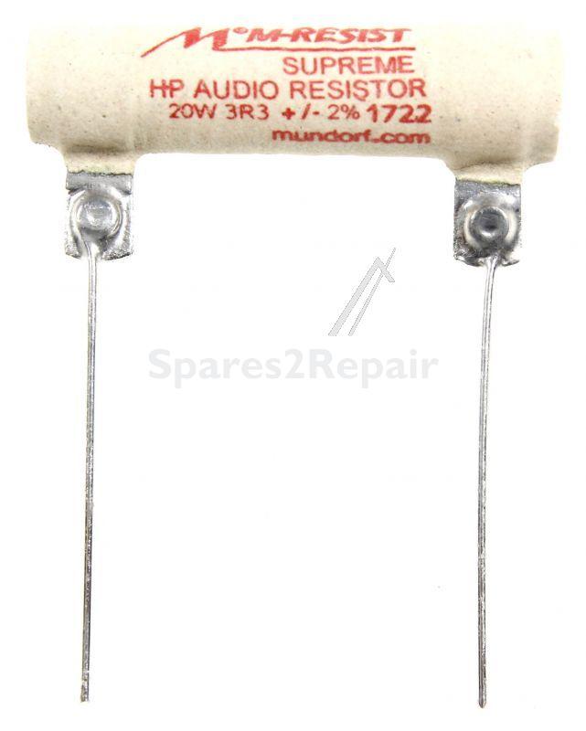 Mundorf Wirewound Resistor - 3,3r-20w Mresist Supreme Cement-resistor, 11x51mm