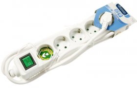 VIVANCO 5 Way Socket Outlet Switch EBLS 5W 5 WAY SOCKET OUTLET SWITCH,WHITE,1,4M,1,5MM˛ 27016