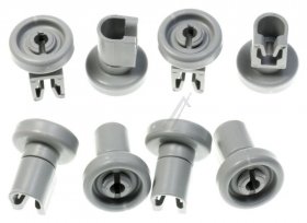 Compatible Roller For Dishwasher Basket - Wheel Kit For Upper Basket (x8) Replacement For 50286967000