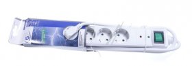 Vivanco 6 Way Socket Outlet Switch - Ebls 6ss W 6 Way Socket Outlet Switch, White, 1,4m