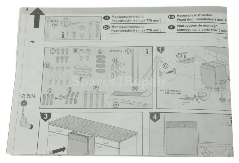 Jigs - 140002854168 Template Built-in [Electrolux Aeg]