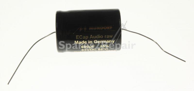 Mundorf 63v Axial Electrolytic 85 Degr - 680uf-63v Audio Elcap Axial 85° 25x38mm Bipolar Raw