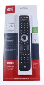 One For All Universal Remote Control - Evolve 2 Urc 7125 Remote Control For 2 Appliances