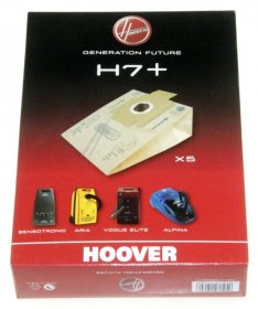 Vacuum Cleaner Bags - H7+alpina 09026177 Dust Bags X 5 [Candy Hoover]
