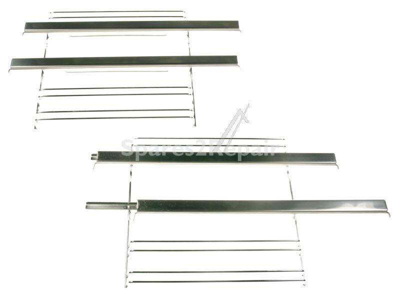 Telescopic Slideout Oven Grills - 17003175 Telescoping Extension Rails 2-fold [Bosch Siemens]