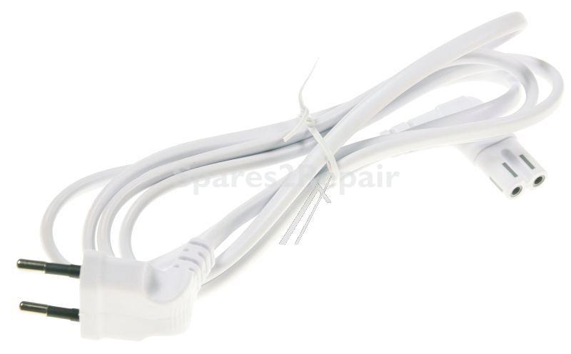 Compatible Euro Power Supply Cable - Euro Power Lead Angled White 1 5m