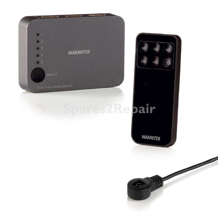 Marmitek Hdmi-switch - Connect 350 Uhd 2.0 Hdmi Auto-switch | 5 On- 1 Off| 4k60 (4:4:4) Uhd | Hdcp 2.2