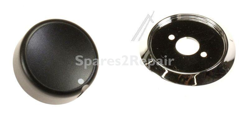 Button - Schalter Abdeckung Platte Glanzend Chrom B [Delonghi]
