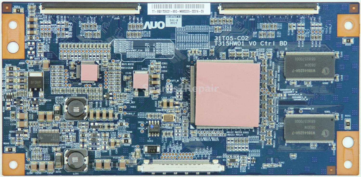 Bush LCD32F1080P - T-Con - 31T05-C02 - 55.31T05.C01 - T315HW01 V0 CTRL BD