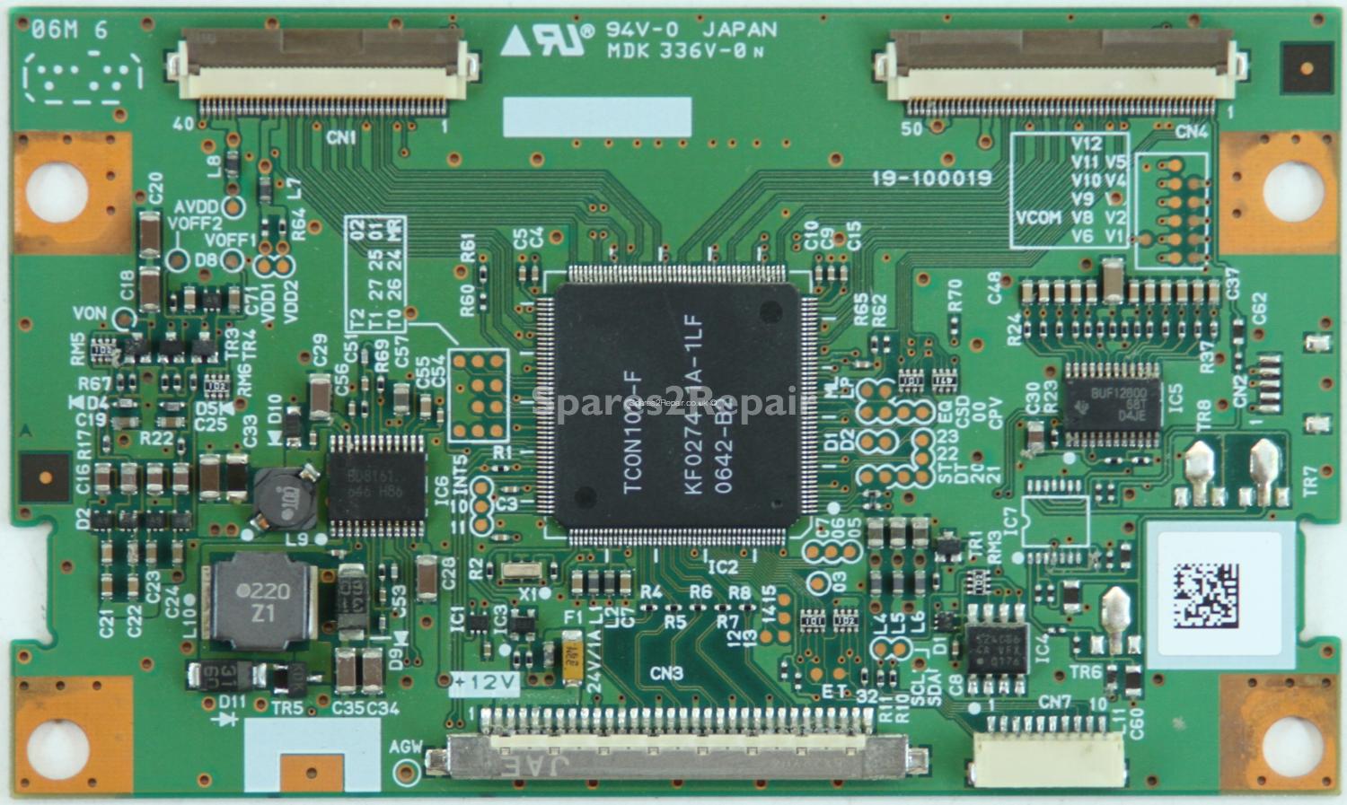 Hannspree YT07-32E1-001G - T-Con - TCON102-F - 19-100019