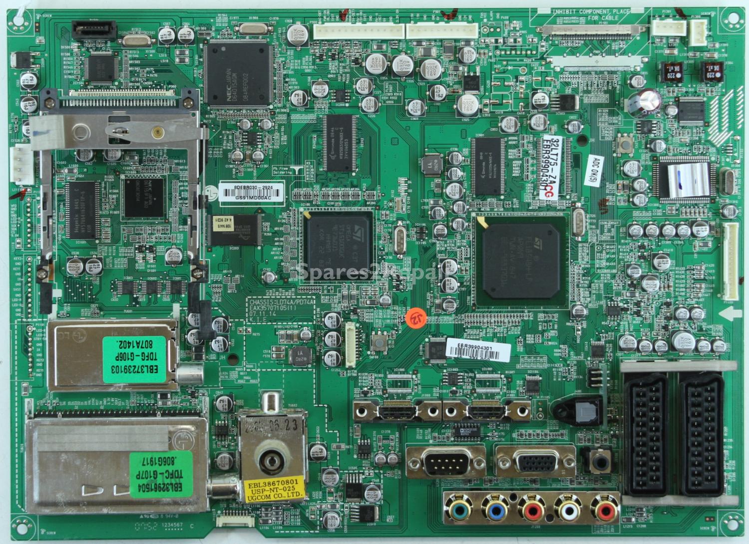 LG Main AV - EAX35707105(1) - EBR03062563 - LD74A/PD74A