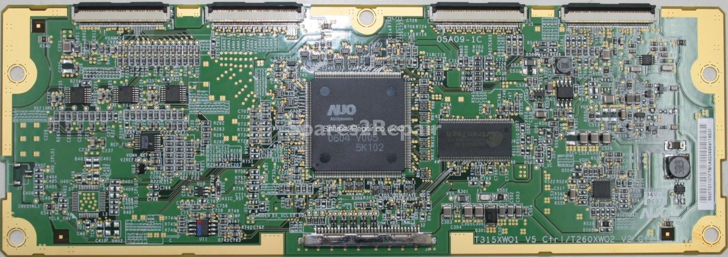 Logik LCXW32HD1 - LVDS - 05A09-1C - 55.31T01.107 - T315XWO1 V5 Ctrl - T260XWO2 V2 Ctr